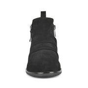 Nadya Round Toe Ruched Casual Booties