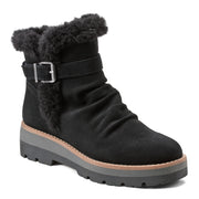 Yara Waterproof Suede Lug Sole Ankle Booties