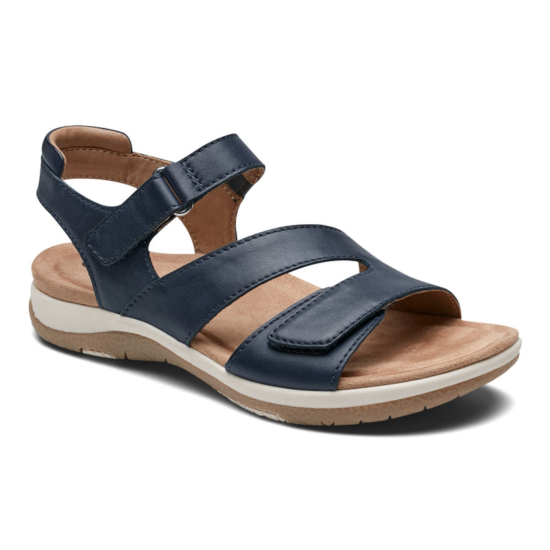Sureal Casual Strappy Round Toe Flat Sandals