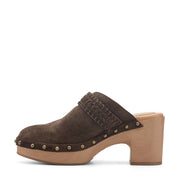 Gilly Heeled Suede Clogs