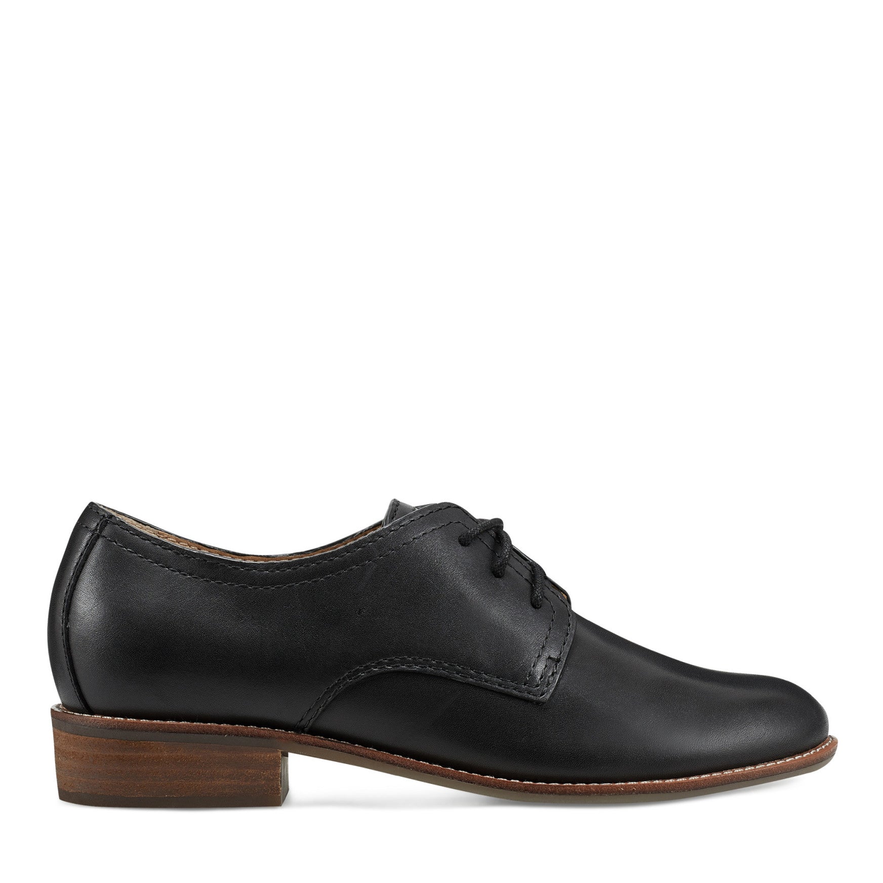 Eane Stacked Heel Casual Lace-Up Loafers