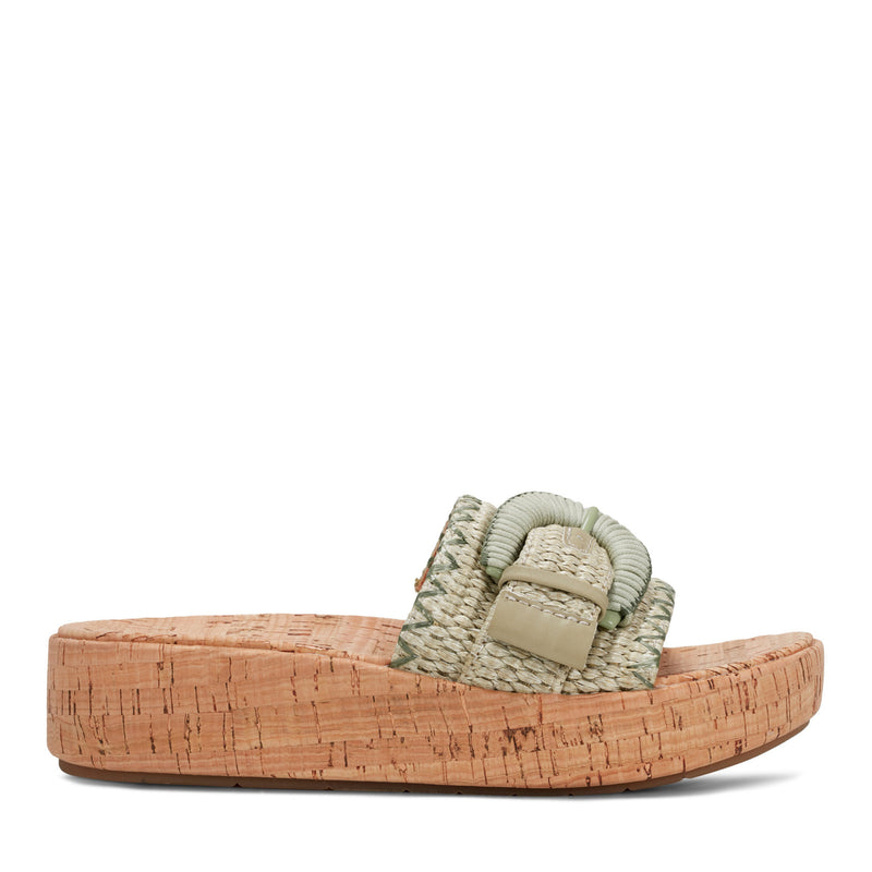 Samsy Casual Slip-on Wedge Platform Sandals