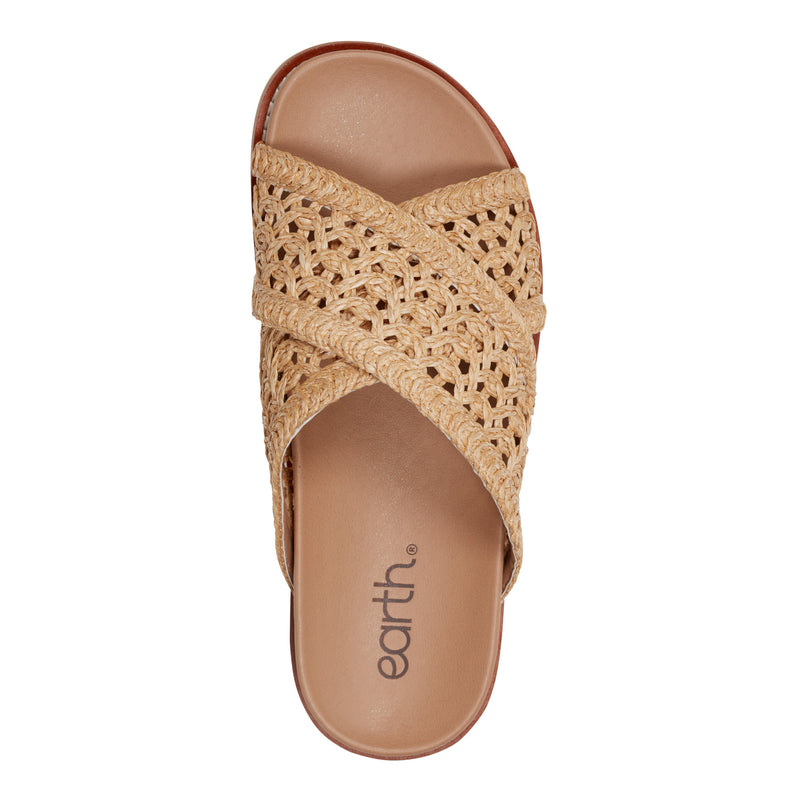 Flurry Round Toe Slip-on Flat Casual Sandals
