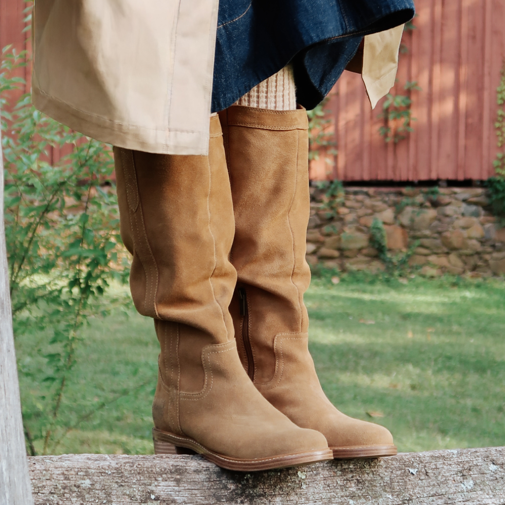 Promotional banner featuring boots