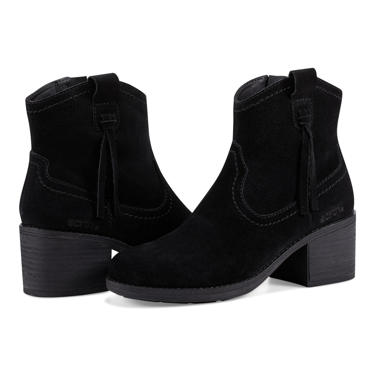 Irene Round Toe Block Heel Casual Booties