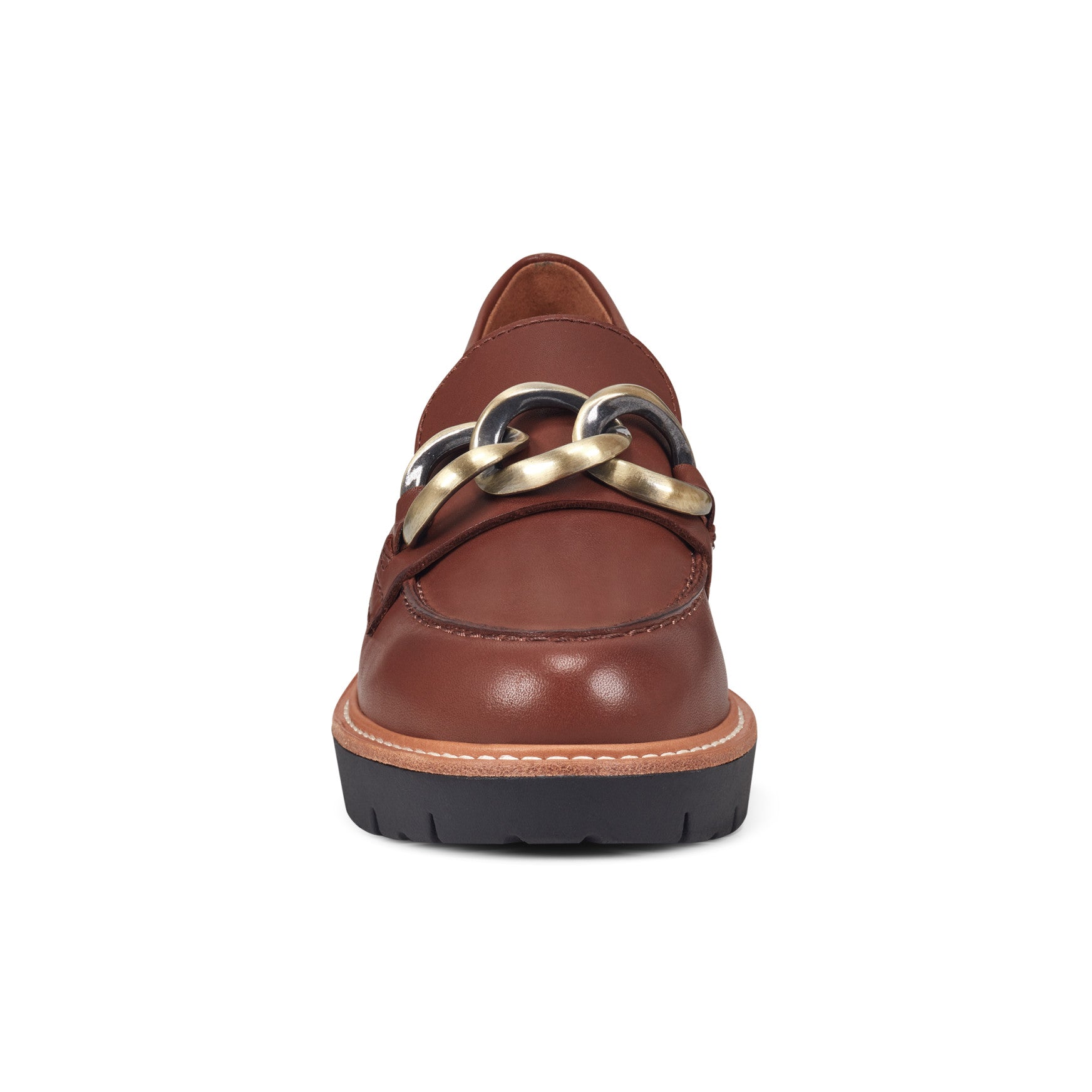 Zalor Round Toe Lug Sole Casual Slip-on Loafers