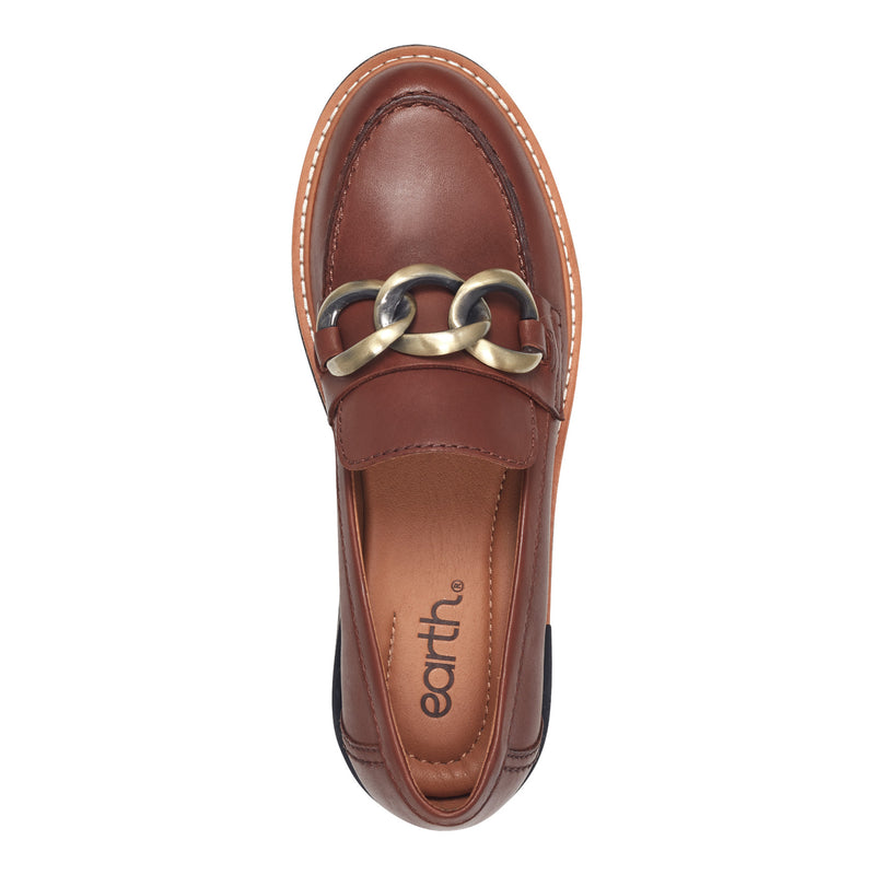 Zalor Round Toe Lug Sole Casual Slip-on Loafers