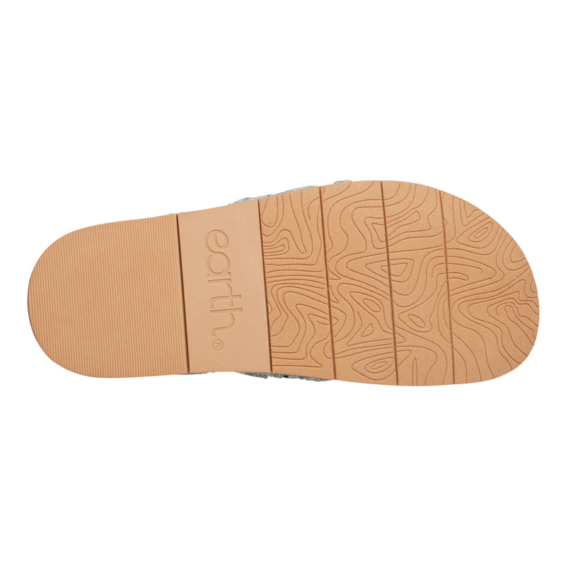 Flurry Round Toe Slip-on Flat Casual Sandals