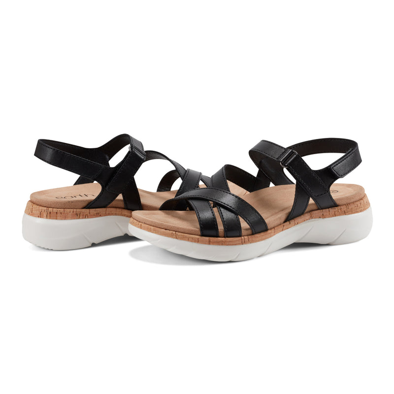 Rosie Open Toe Strappy Flat Casual Sandals